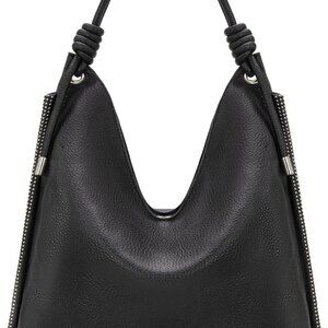 Hobo Bags for Women Soft Slouchy Top Handle Shoulder Purses Handbag with Knot St